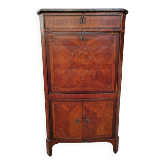 Louis XVI period secretary Marquetry in rosewood and rosewood