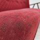 1960s, Danish 2-seater sofa, red furniture fabric, beech wood.
