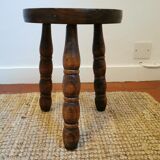 Wooden tripod stool