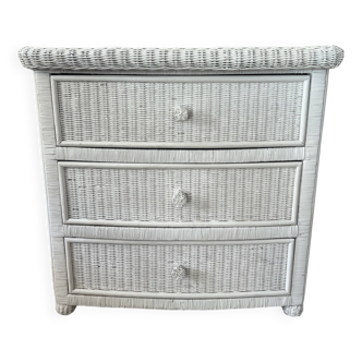 Rattan chest of drawers