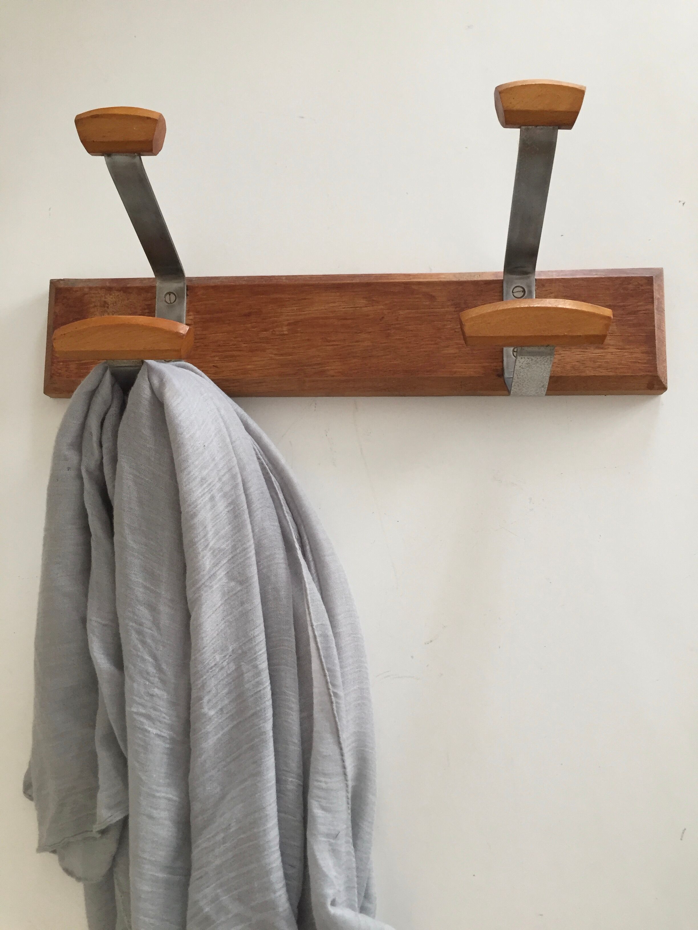 Portemanteau de deux patères art-déco