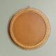 Round vintage wicker mirror - 45 cm