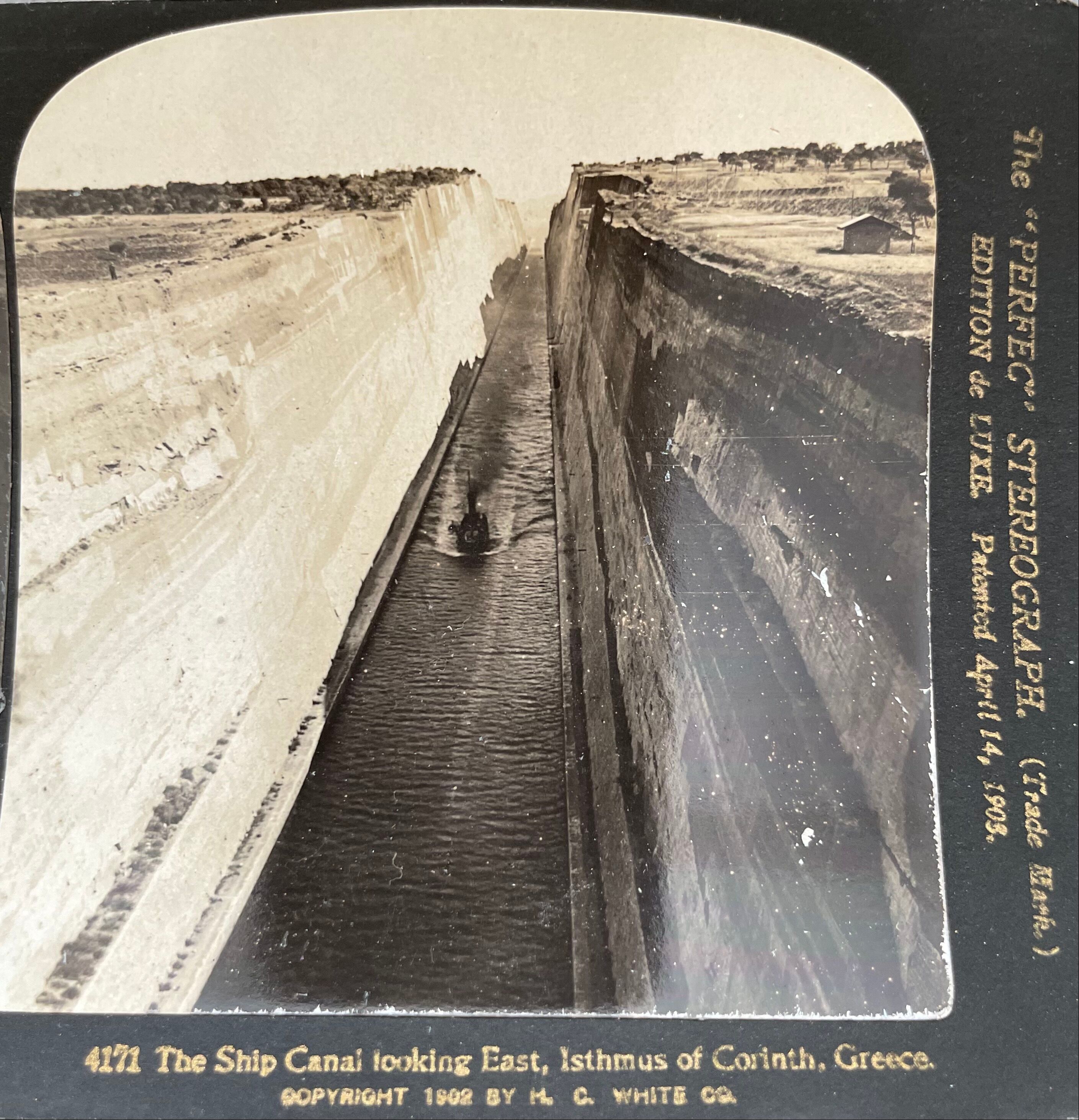 Old photography stereo, stereograph, luxury albumine 1903 Greece