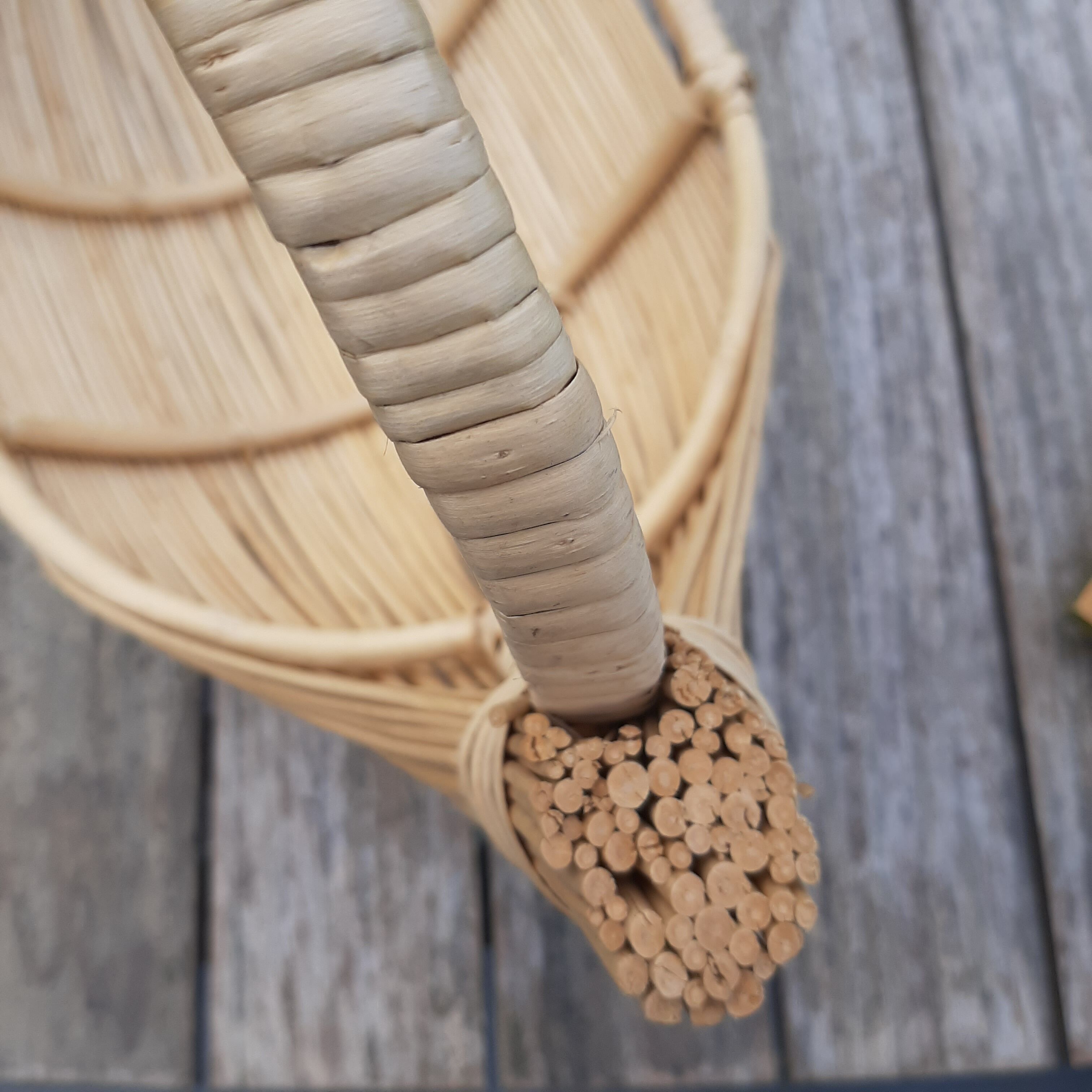 Vintage wicker fruit basket