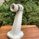 Art Deco wall sconce white porcelain