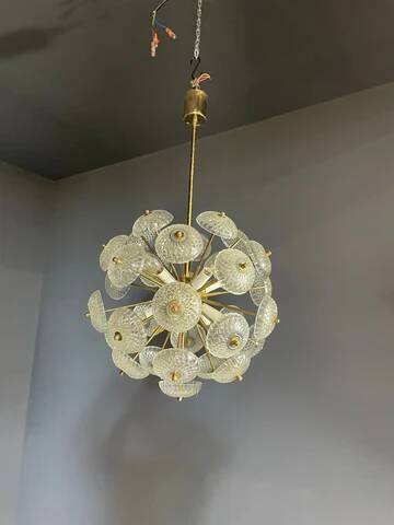 Dandelion chandelier, Kamenický Šenov, 1970s, price per piece