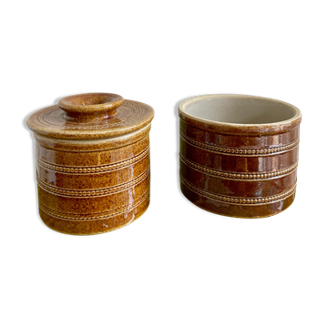 Pots en céramique beurrier