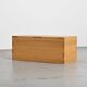 Solid elm chest by Maison Regain, 1970s
