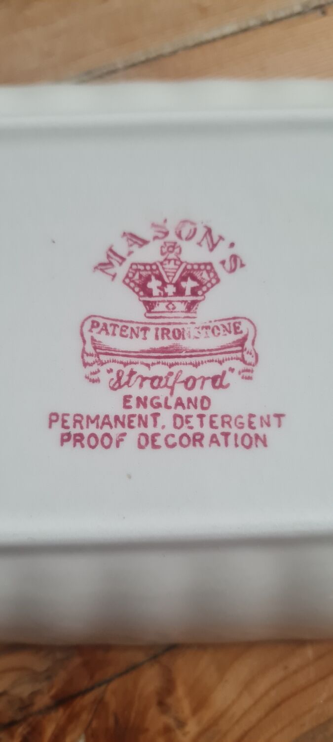 English earthenware serving dish