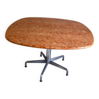 Table à manger de Giancarlo Piretti pour Castelli en travertin terracotta