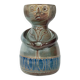 Vintage anthropomorphic stoneware photophore vase in the style of Sébastien Claramunt Pouchain.