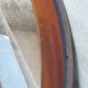 Syla round cap mirror from the 70s in smoked amber plexi