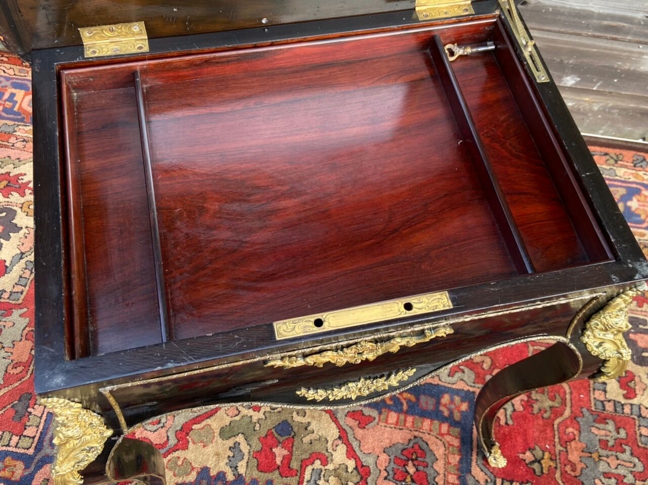 Little Writing Table En Marquetry Boulle From Napoleon III era