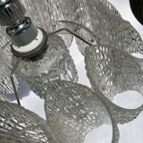 Acrylic ice glass chandelier, Germany 1970s