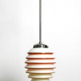 Beautiful rare original glass ceiling lamp from the 1930s