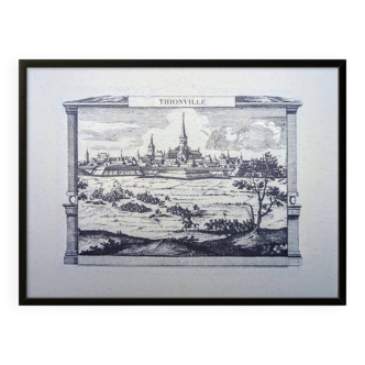 Printed in 1970, engraving from Thionville, Moselle.