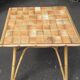 Paire de chaises et table rotin osier vintage XXème
