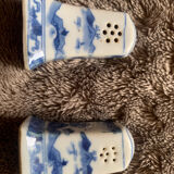 Salière et poivrière motif japonais ancien