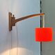 Mid-century cantilever wall lamp with a pivoting arm, 1960s.