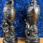 François Moreau: Large pair of vases from the Napoléon III period