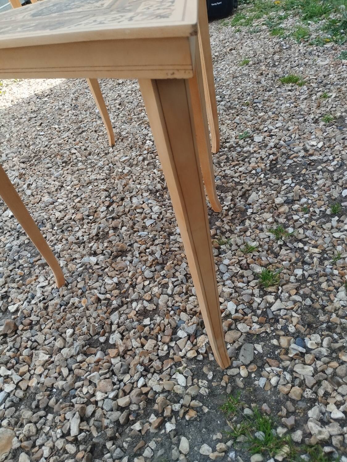 Pair of antique marquetry bedside tables