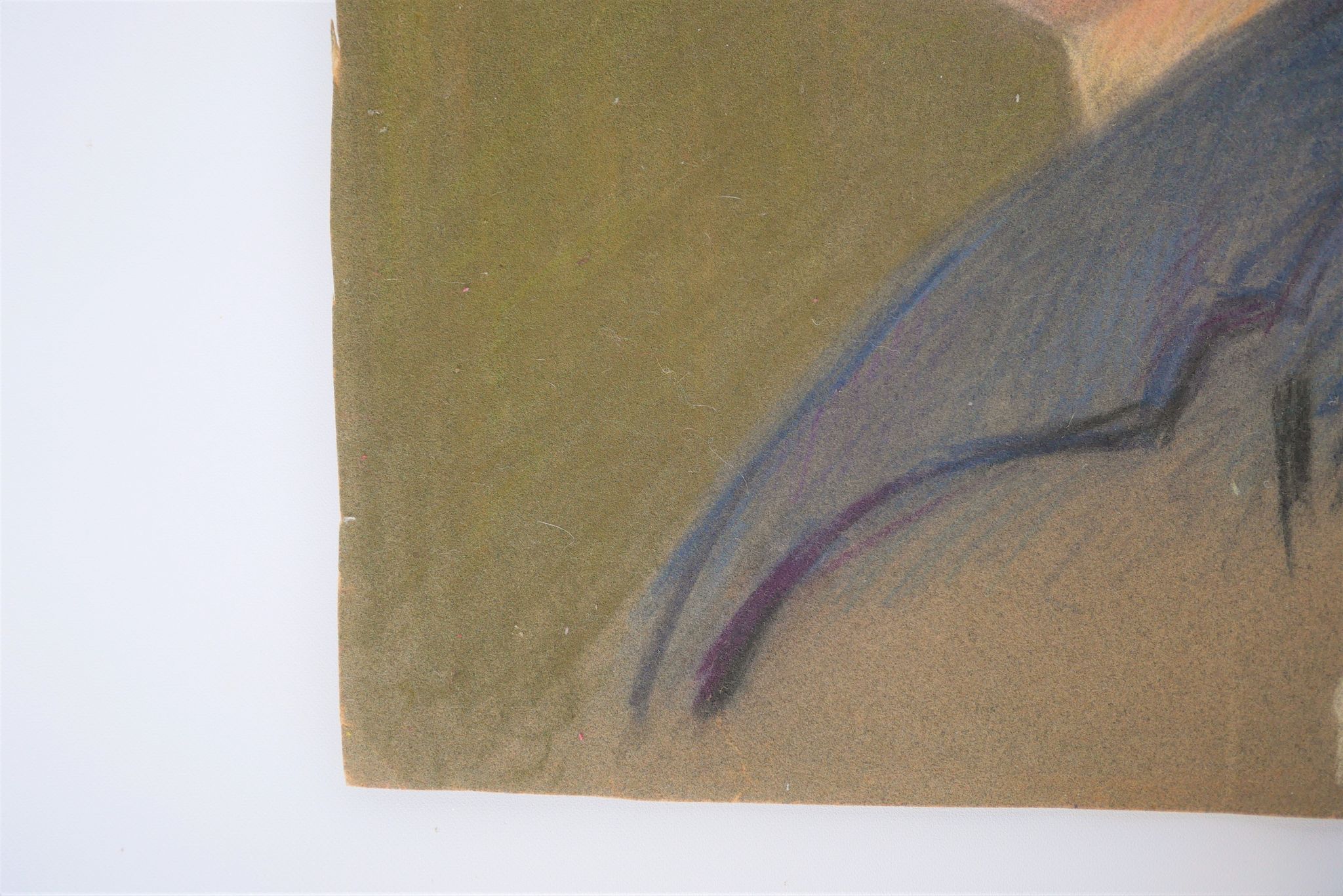 Portrait au pastel vintage