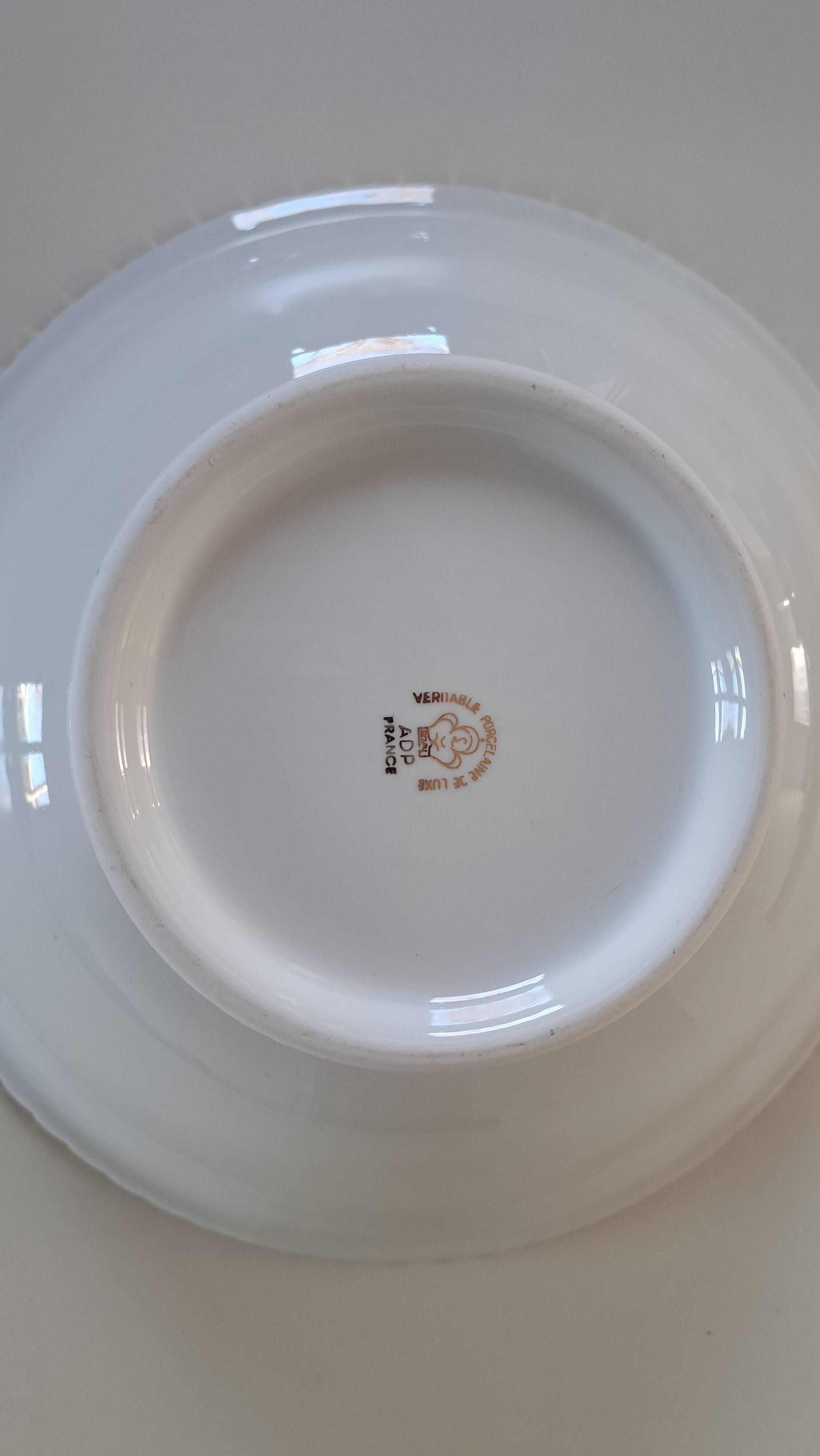 Limoges porcelain salad bowl ADP Royal