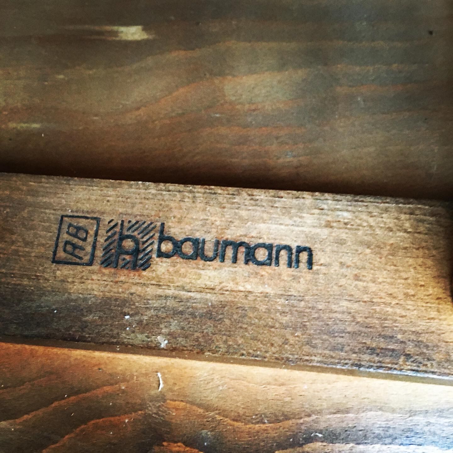 6 wooden Baumann bistro chairs