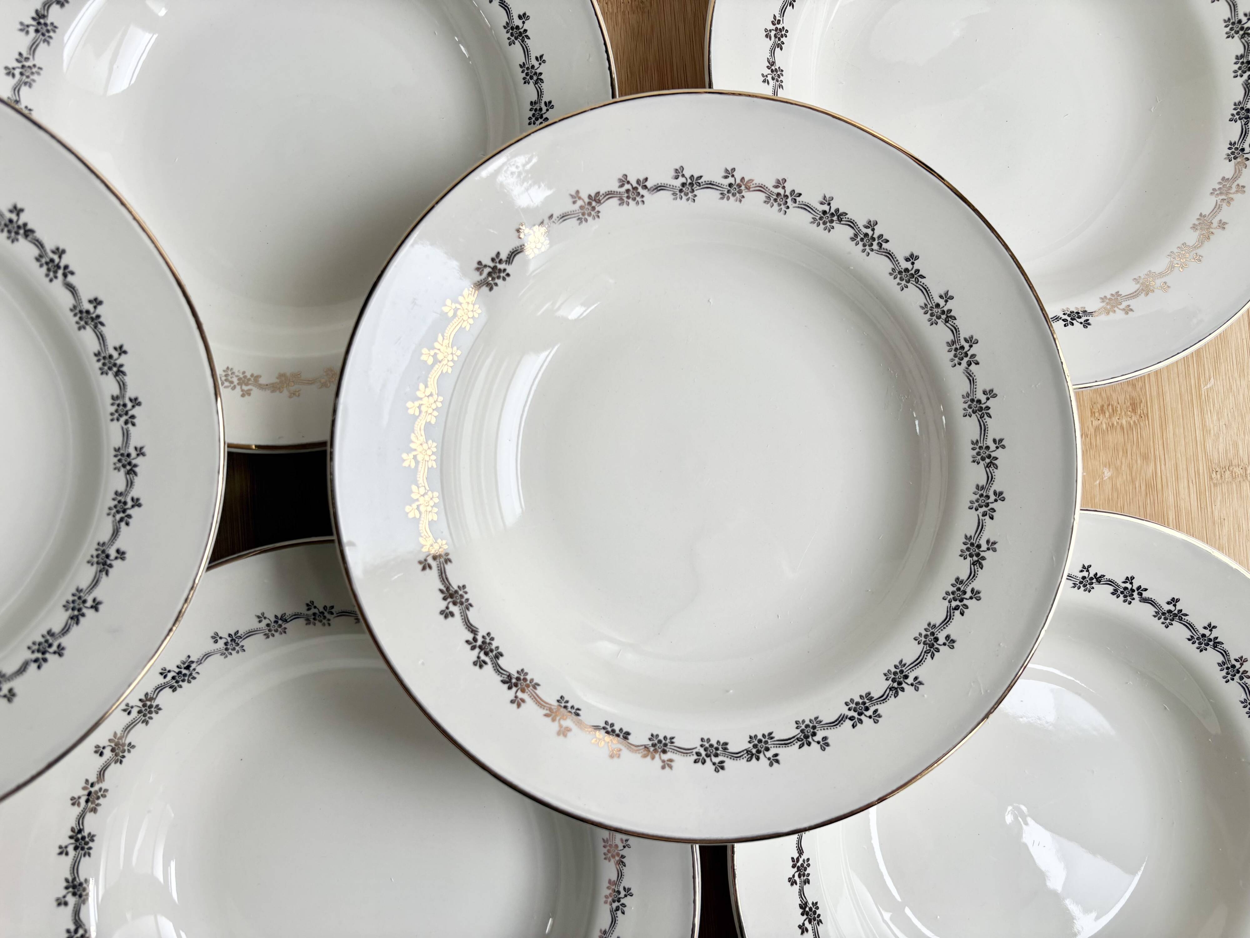 8 Digoin Sarreguemines plates