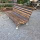 Cast iron garden bench with oak slats