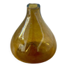 Vase soliflore en verre soufflé - ambre