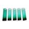 Set of 5 glass tubes in crystal