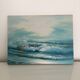 Tableau vagues bleues