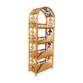 Shelf - peacock rattan bookcase