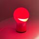 Lampe Space Age « Sfera Notte » Gagiplast, rouge vif, années 1970