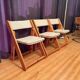 Set of three Kon-Tiki chairs designed by Gillis Lundgren, Ikea, Sweden, 197