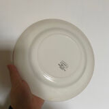 Yellow Scottish pattern plate from the Digoin manufacture