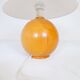 Mid-century modern sculptural table lamp in solid pine, Sweden, 1970s.