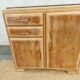 Mado buffet in wood, marble and copper, restored