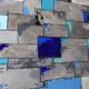 Contemporary abstract painting hand-painted using mixed media