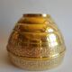 Old vintage brass floral frieze pot cover