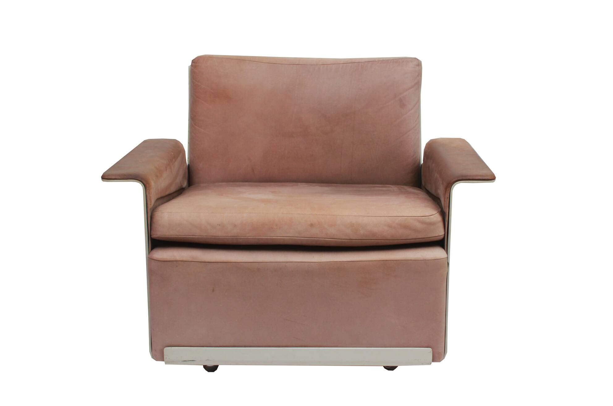 1960s chair leather brown, Dieter Rams