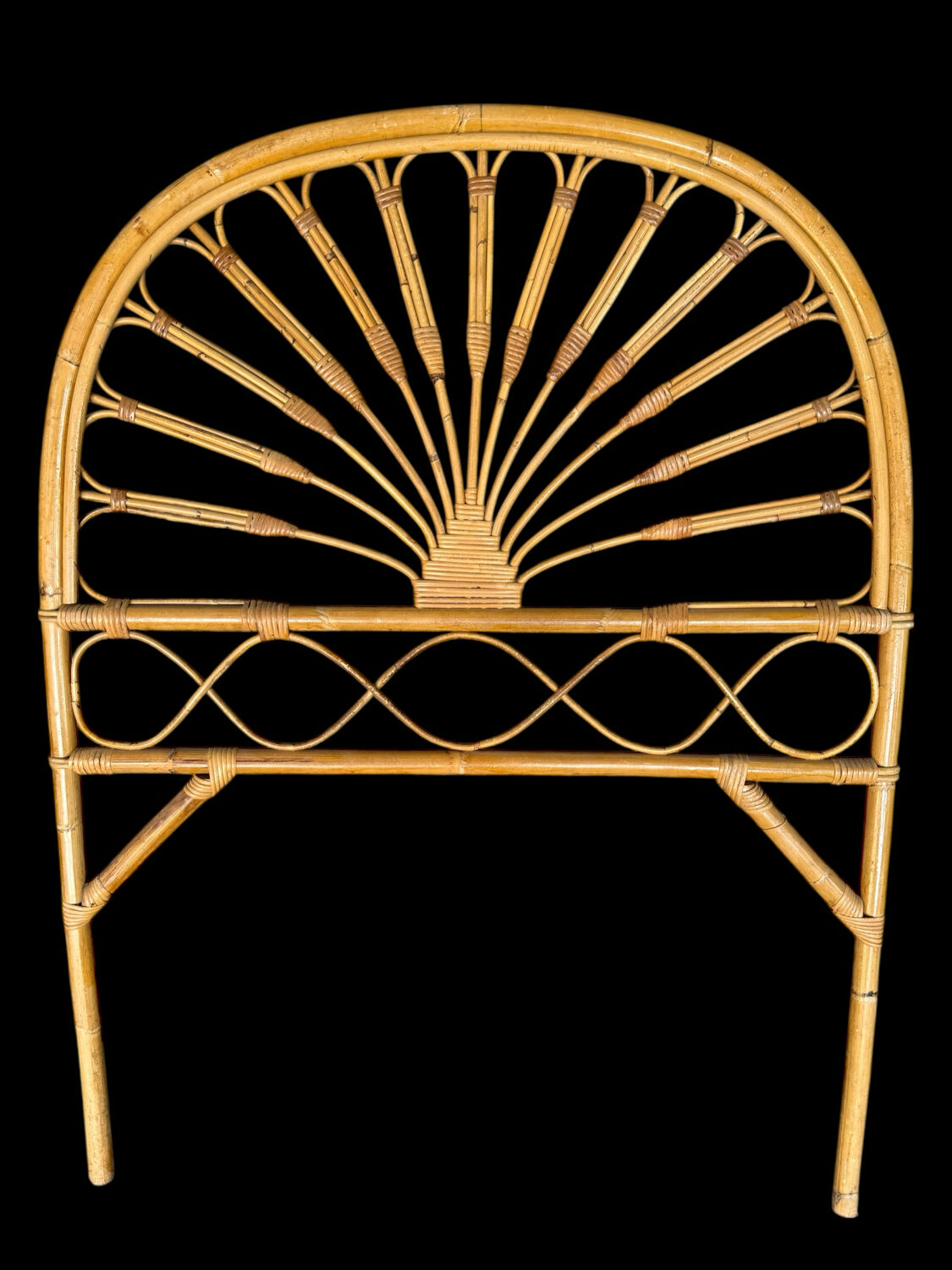 1960s Rattan Headboard from Italy