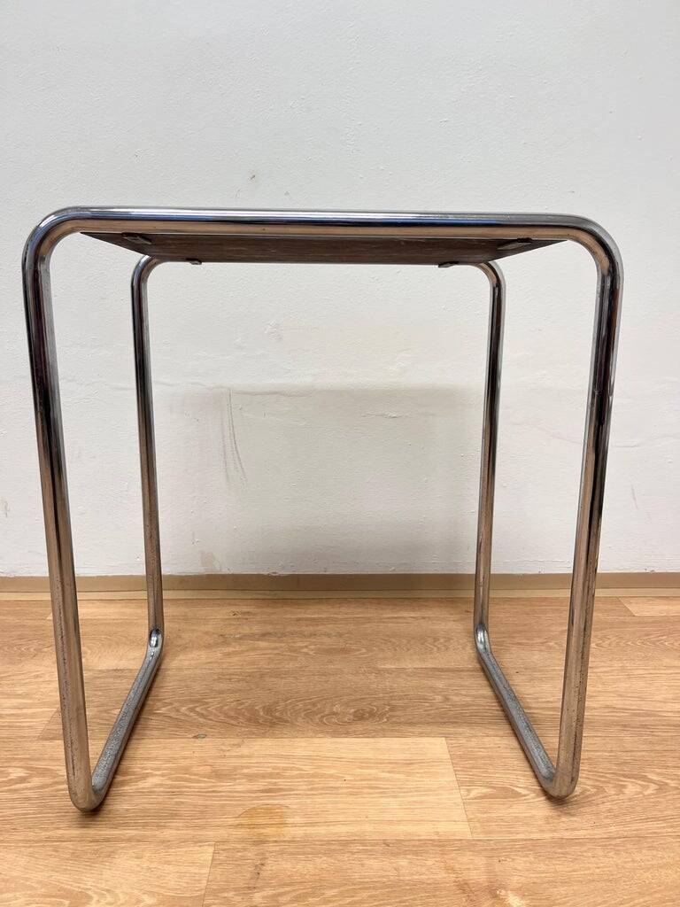 Rare Bauhaus chrome Nesting Table B9, Marcel Breuer, 1930s