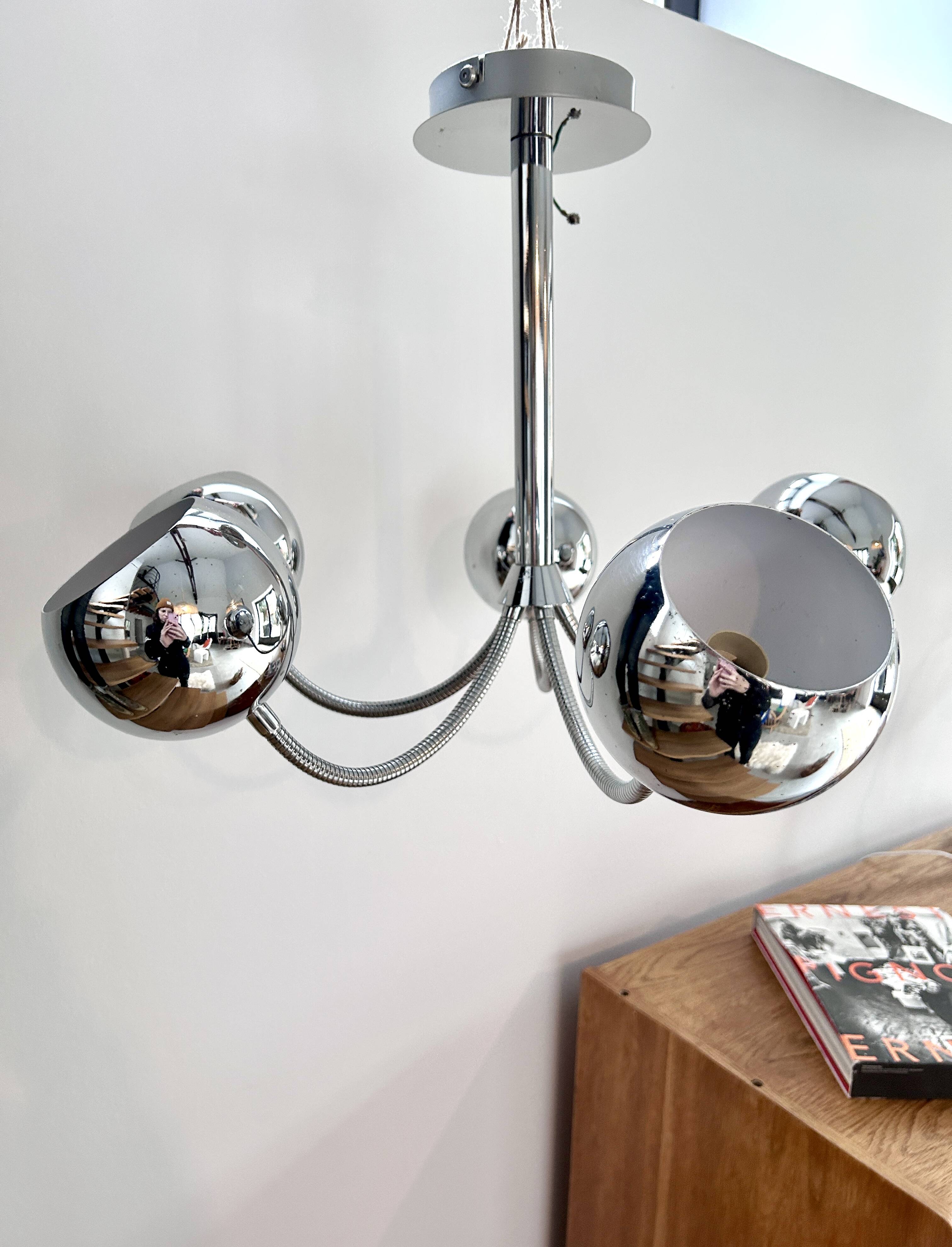 Sputnik eyeball chandelier