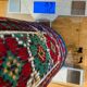 Oriental rug in thick hand-woven wool made in Tunisia mid-20th century