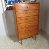 Vintage rag chest of drawers from the 60s stamped S.I.M.M.O.B