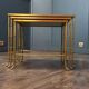 Vintage Maison Baguès faux bamboo nesting tables set