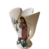 Old vintage Corsican ceramic vase