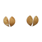 Lot of 2 petal-shaped wall lamps